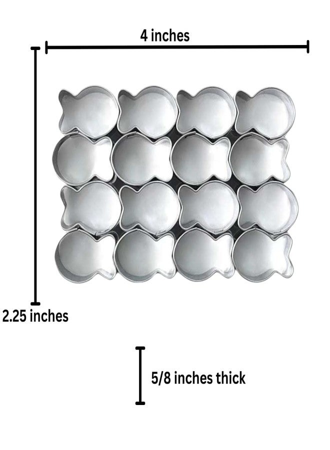 ROYALTY ESSENTIALS Mini Tiny Goldfish Fish Cracker Cookie Cutter Mold Baked Shaped Maker for Kids Mini Gluten Free DIY 1 inch (Goldfish) (Goldfish) - Image 2