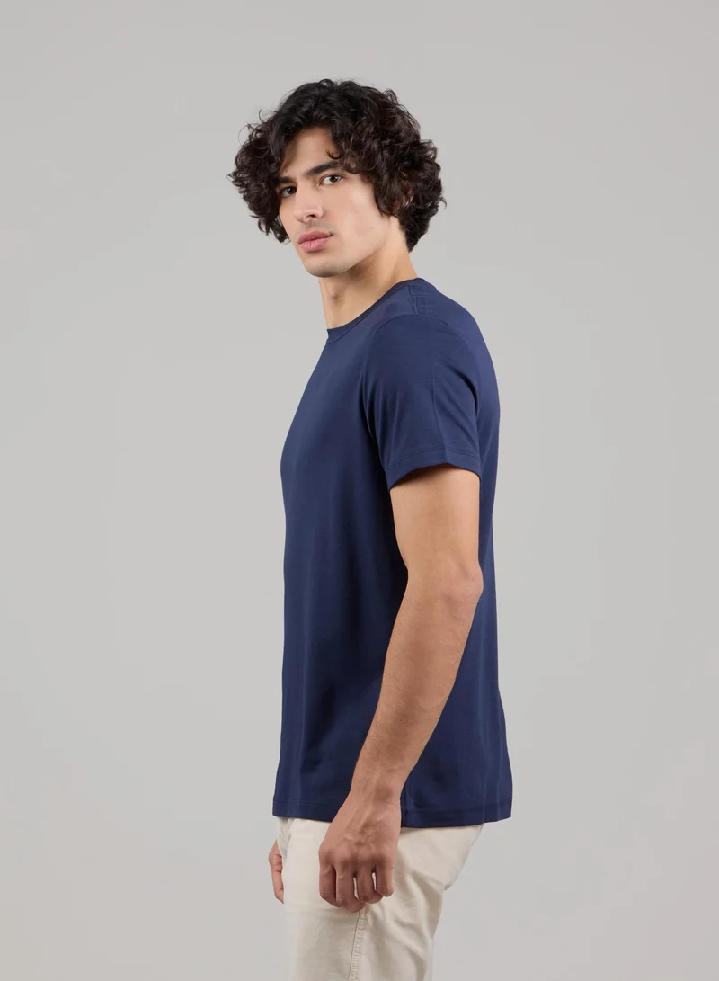 جاست نيتشر تي شيرت قطني ناعم فاخر بياقة دائرية