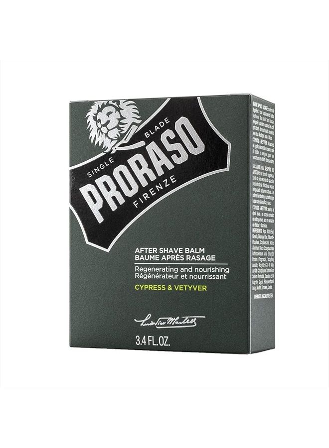 proraso Single Blade After Shave Balm, Cypress & Vetyver, 3.4 Fl Oz - Image 2