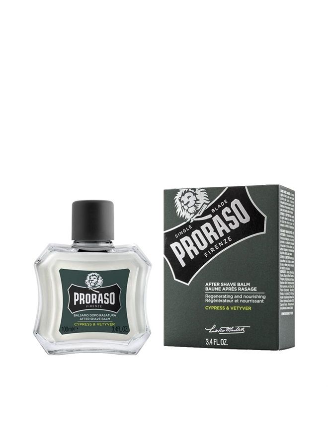proraso Single Blade After Shave Balm, Cypress & Vetyver, 3.4 Fl Oz - Image 1