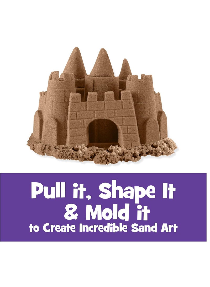 Kinetic Sand Kinetic Sand, The Original Moldable Sensory Play Sand, Brown, 2 lb. Resealable Bag, Ages 3+  - Image 2