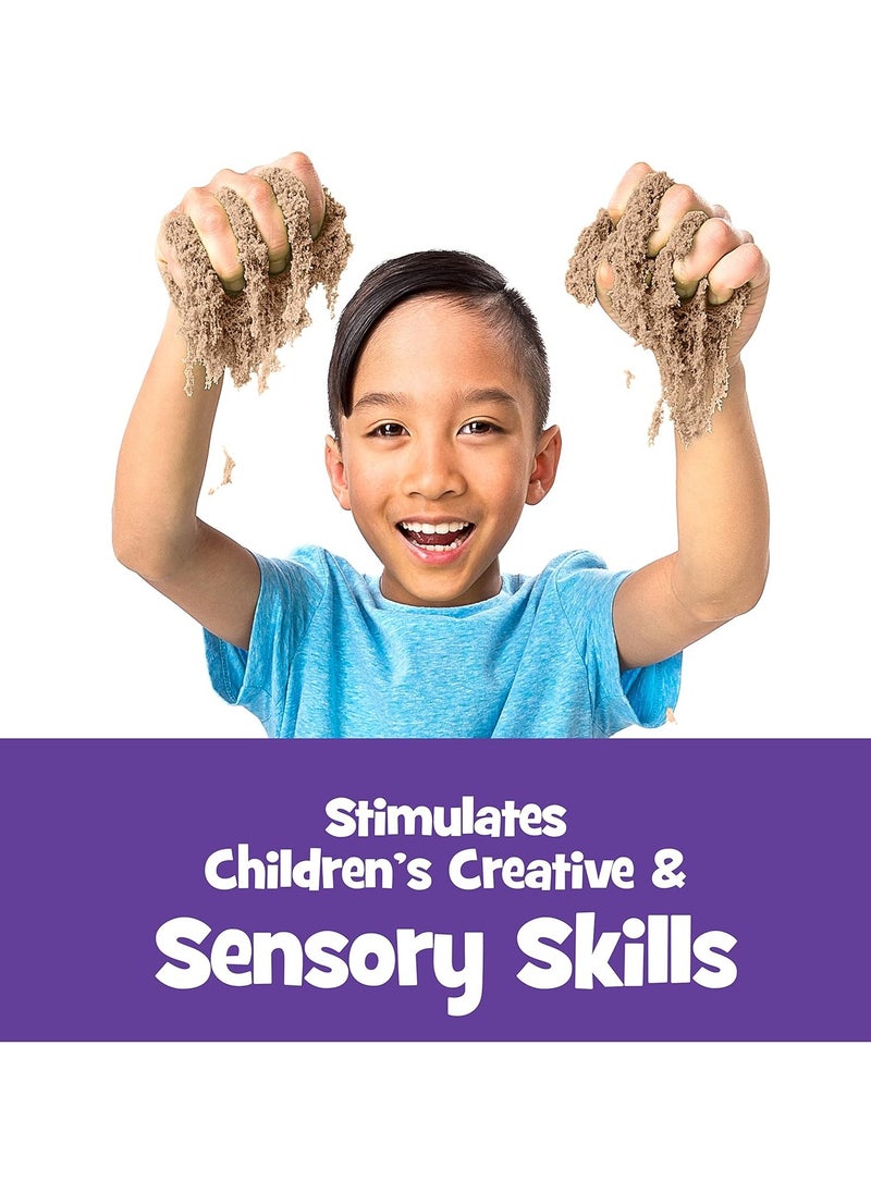 Kinetic Sand Kinetic Sand, The Original Moldable Sensory Play Sand, Brown, 2 lb. Resealable Bag, Ages 3+  - Image 4