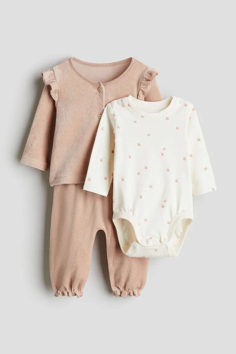 H&M 3-piece cotton set