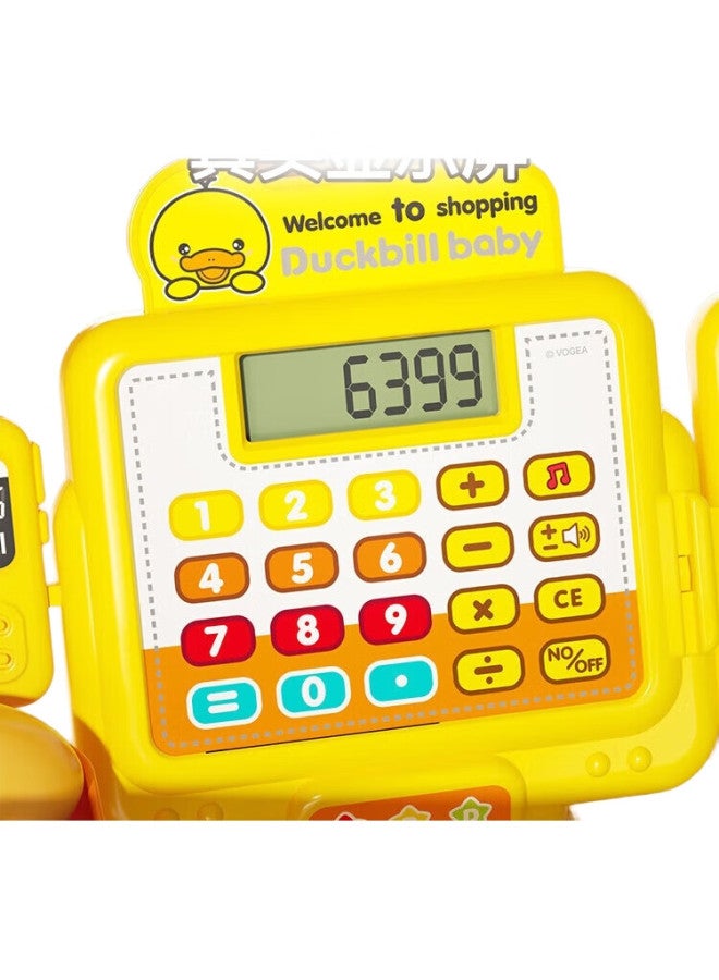 Xst Children'S Supermarket Cash Register Toy, Girls' Pretend Play Set, Girls' Realistic Shopping Counter, New Year Gift - Image 3