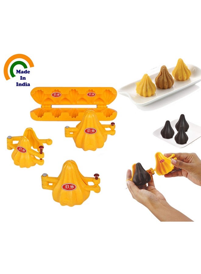 DS Ganpati Plastic Modak and Chocolate Mould 4 Size Combo - Image 2