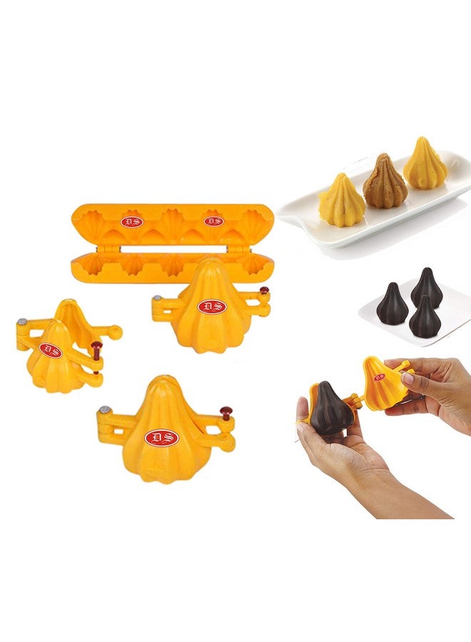 DS Ganpati Plastic Modak and Chocolate Mould 4 Size Combo - Image 1