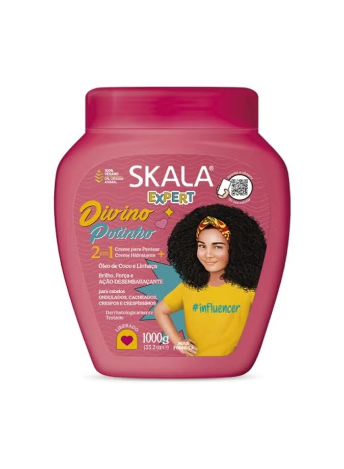 سكالا كريم ديفينو بوتينو للأطفال 2 في 1 لعلاج الشعر - 1000 جم