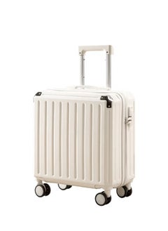 Occuwzz Ultra-Light Expandable 18-Inch Hardside Spinner Carry-On Luggage with TSA Lock white  - Image 2