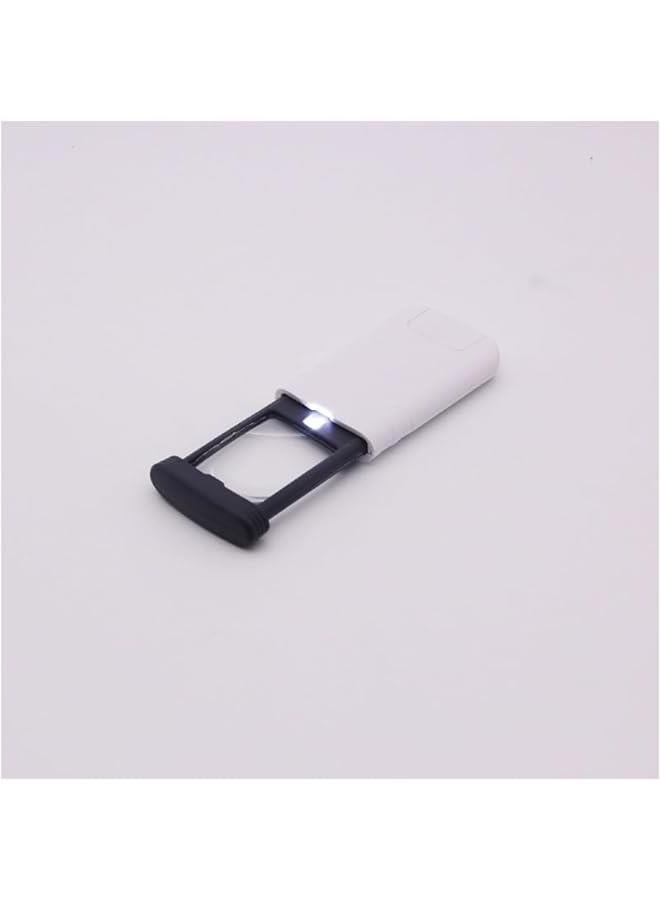 Lens Magnifier Hand-held Folding Rectangular Magnifying Glass - Image 3