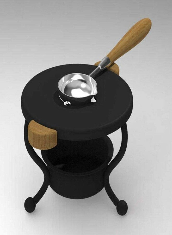 PDFans Wax Seal Warmer & Stamp Set - Furnace Tool, Spoon for Melting Wax Beads or Sticks, Spoon Holder for Wedding Envelope Seals - Image 2