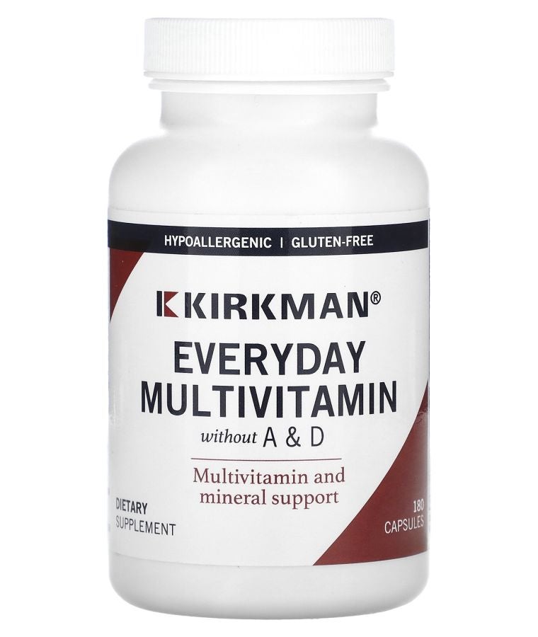 Kirkman Labs Everyday Multivitamin without A & D 180 Capsules