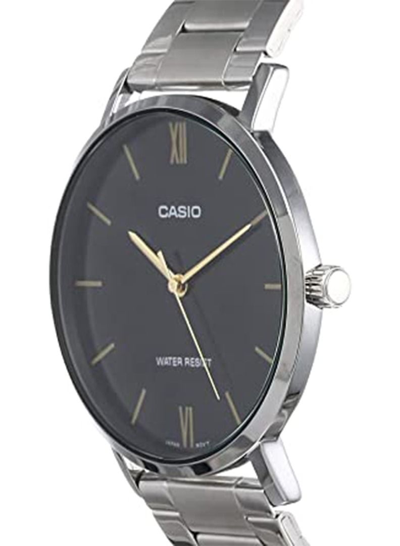 CASIO Men's Water Resistant Analog Watch MTP-VT01D-1B - 40 mm - Silver - Image 3