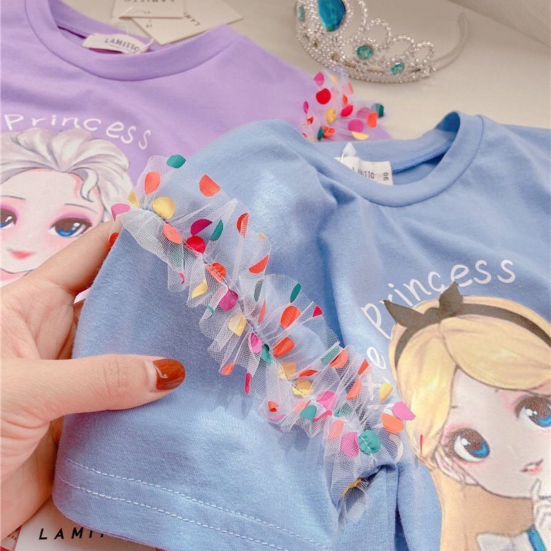 Baby Girl Fashion Cute Cartoon Top Girl Casual Short Sleeve T-Shirt - Image 3