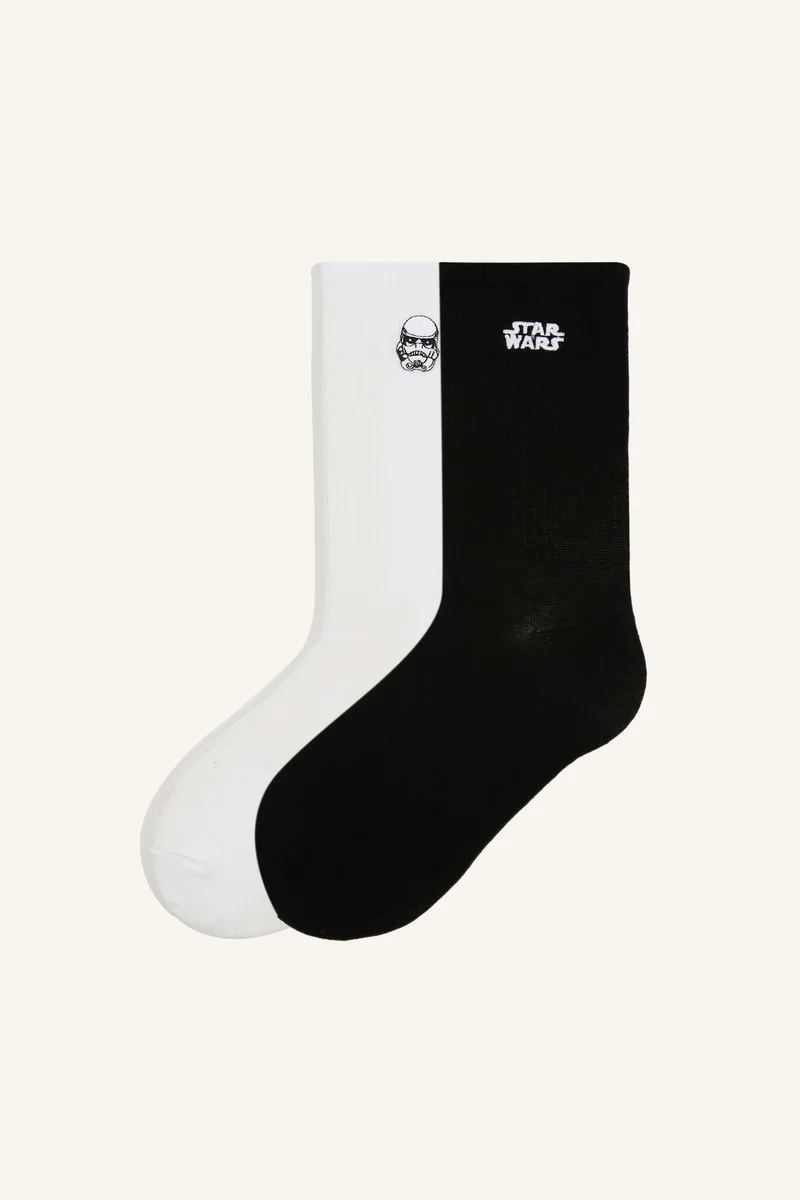 Man Star Wars Licensed 2 piece Long sock