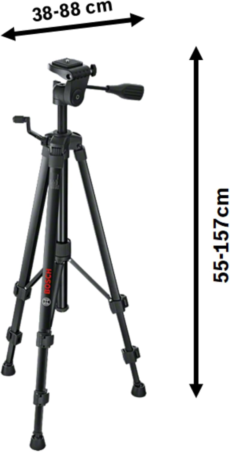 BOSCH - BT 150, building tripod, robust aluminum design For work heights from 55 to 157 cm - Image 1