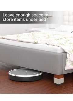 VUCATIN 4PCS Bed Foot Booster Sofa Floor Protector Furniture Risers Adjustable Furniture Bed Lift Duty Furniture Legs Lifters Couch Lifts for Sofa Supports Base Plastic Non-Slip (White)  - Image 4