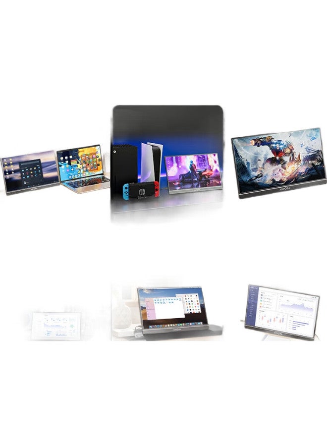 ARZOPA شاشة أرتزوبا المحمولة 16.1 بوصة 100% سRGB، شاشة عرض ثانوية لجهاز الكمبيوتر والهاتف المحمول وجهاز الألعاب A1C [دعم حكومي 20%] - Image 2