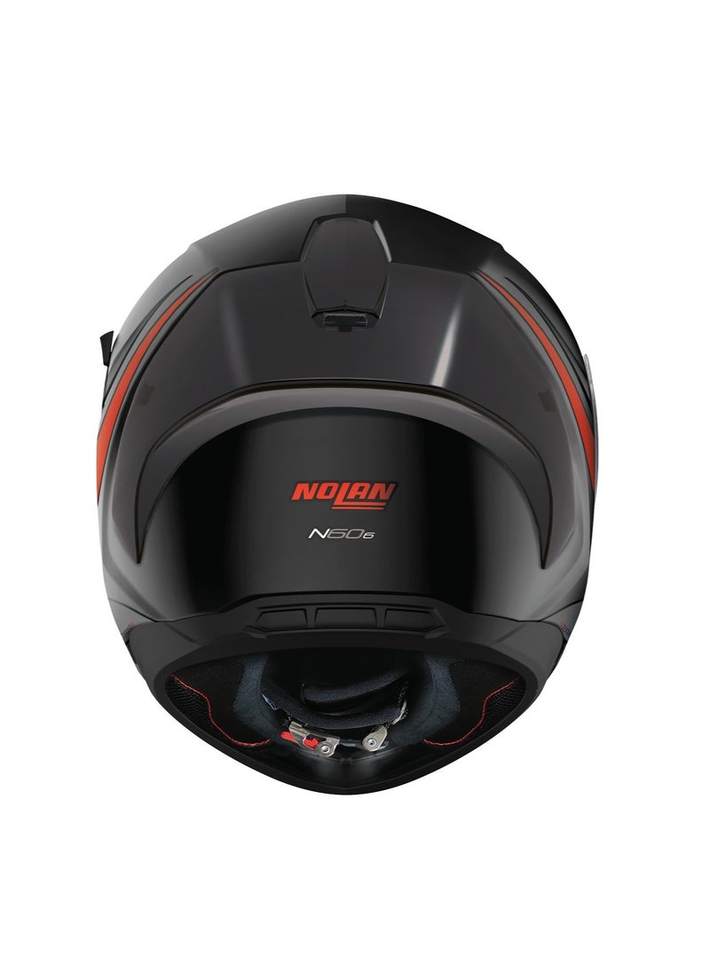 Nolan - N60-6 SPORT OUTSET FLAT BLACK (RED) - Image 1
