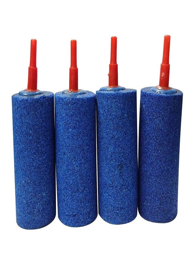 Grand Air Stone Cylinder LXD: 4X1.5” 100X38 MM Bubble Diffuser for Biofloc Fish Farming Tank Pond Aeration Aquarium (4 Stones). - Image 1