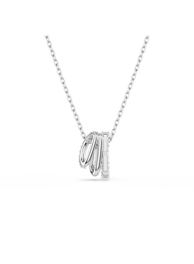 Swarovski  Hyperbola White Crystal Rhodium Plated Pendant Necklace for Women | Best Price UAE