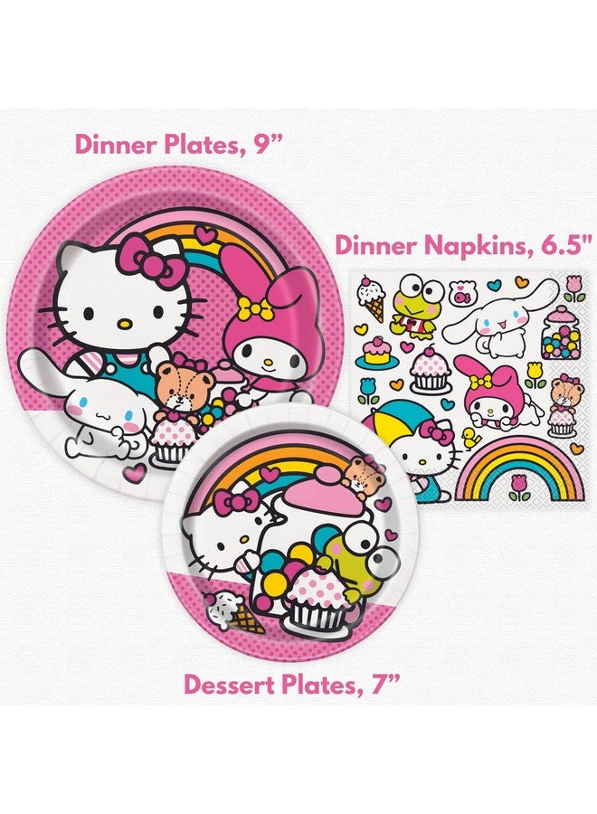 Unique Hello Kitty Birthday Decorations - Hello Kitty Party Decorations - Plates, Napkins, Tablecloth, Checklist - Party Supplies for 8 Guests  - Image 4