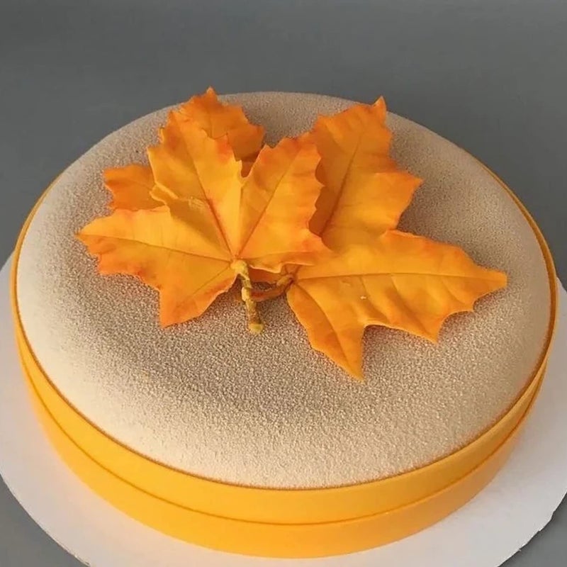 MIYAHOUSE Pumpkin Maple Leaves Fondant Mold Mini 3D Pumpkin Maple Leaves Mold For Cake Decoration Cupcake Topper Candy Chocolate Gum Paste Set Of 6 - Image 4