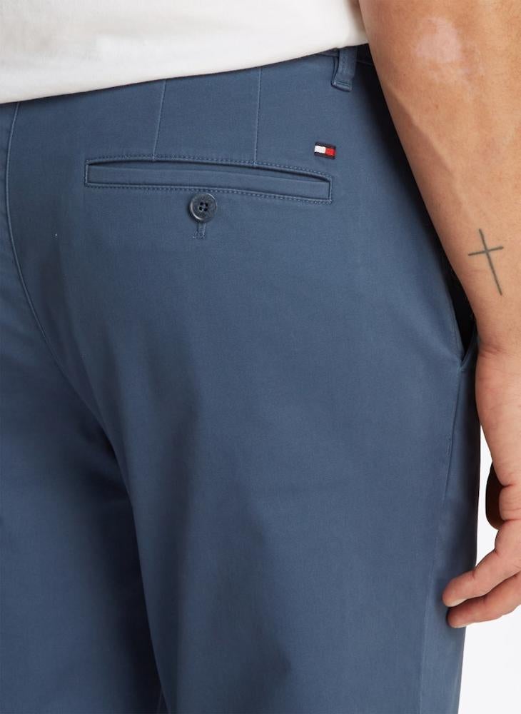 TOMMY HILFIGER - Denton Satin Chino Trousers - Image 1