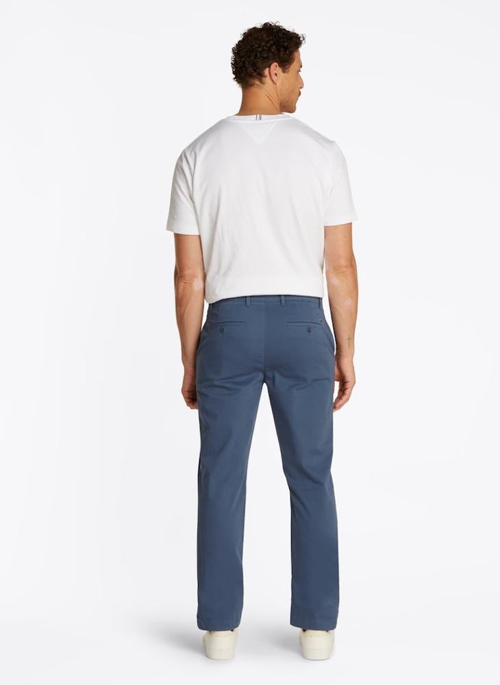 TOMMY HILFIGER - Denton Satin Chino Trousers - Image 1