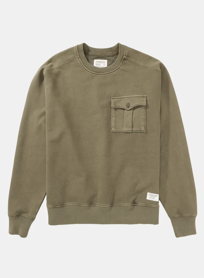امريكان ايجل AE Utility Crew Neck Sweatshirt