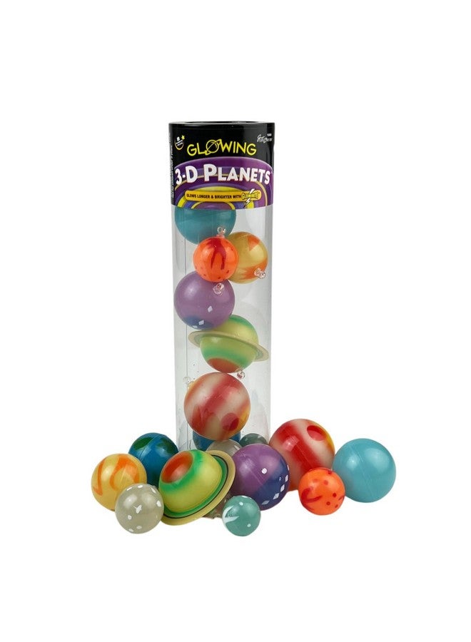 University Games Great Explorations, 3D Glow in the Dark Planets in a Tube, Ages 5 and Up - Image 1