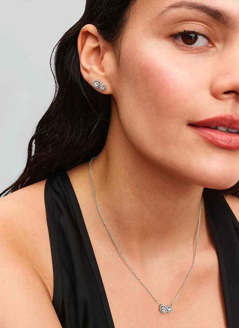 PANDORA Embracing Halo Stud Earrings