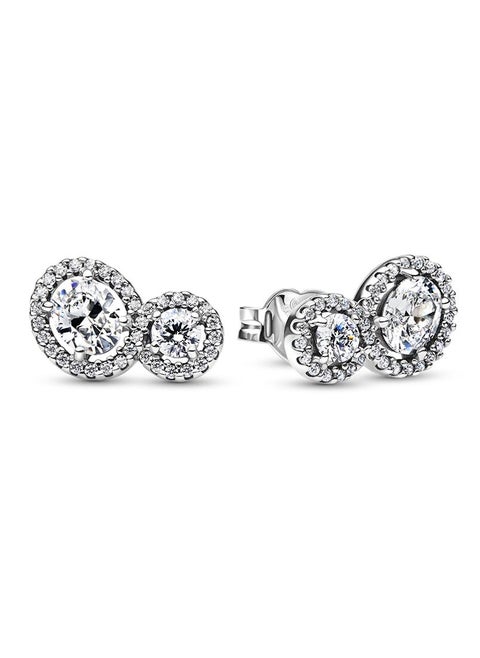 Embracing Halo Stud Earrings