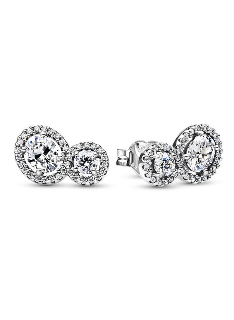 PANDORA Embracing Halo Stud Earrings  - Image 1