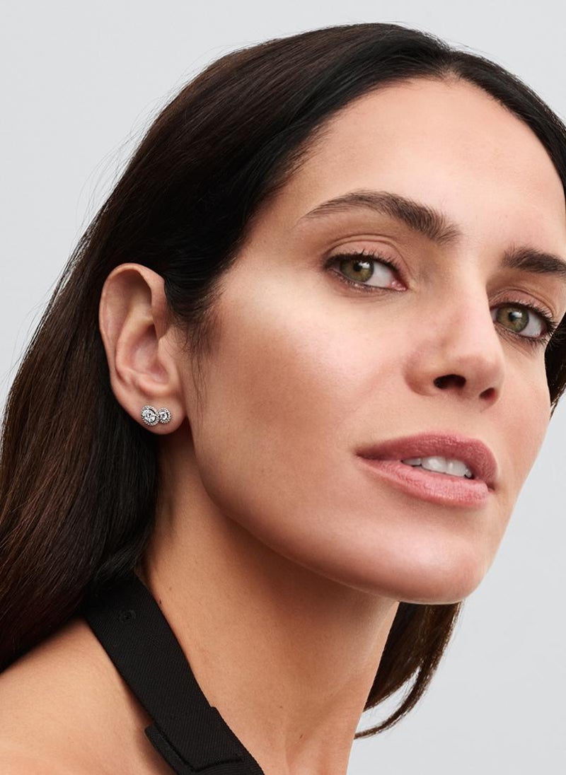 PANDORA Embracing Halo Stud Earrings  - Image 3