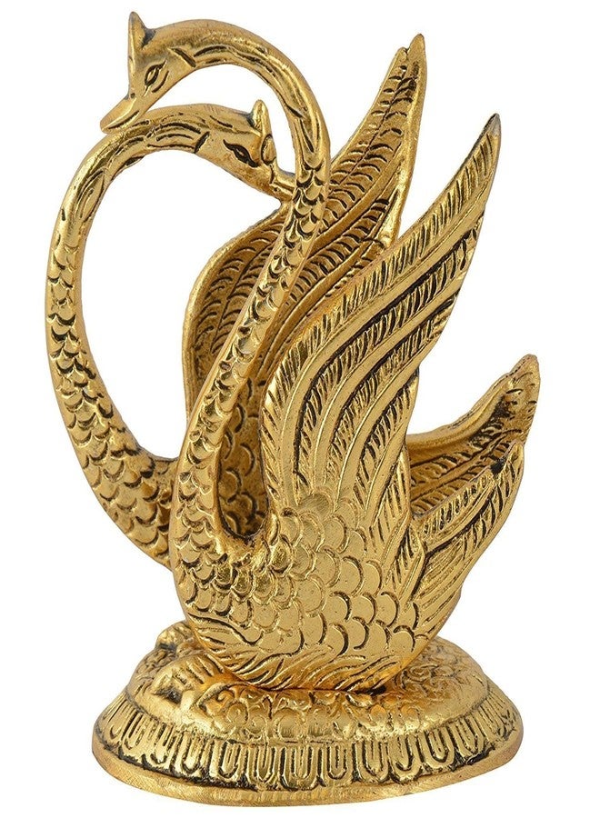 Craftam Oxidized Metal Swan Napkin Holder, Golden Duck Shape Tissue Paper Stand for Dining Table Decor, Decorative Metal Serviette Holder for Home, Hotel & Restaurant (10 x 7 x 11 cm) - Image 1