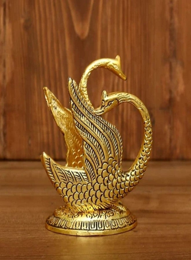 Craftam Oxidized Metal Swan Napkin Holder, Golden Duck Shape Tissue Paper Stand for Dining Table Decor, Decorative Metal Serviette Holder for Home, Hotel & Restaurant (10 x 7 x 11 cm) - Image 2