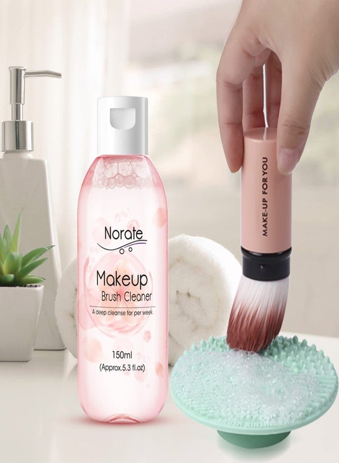 Norate Makeup Brush Cleaner, Make Up Brush Cleaner Solution + Makeup Brush Cleansing Pad, Brush Cleaner Mat for Brushes, Deep Clean Shampoo, Gentle Formula Cruelty Free, 2 Piece Set - Image 3