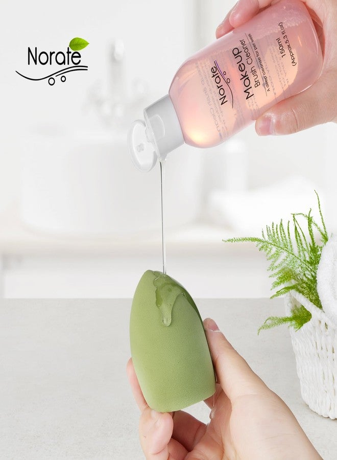 Norate Makeup Brush Cleaner, Make Up Brush Cleaner Solution + Makeup Brush Cleansing Pad, Brush Cleaner Mat for Brushes, Deep Clean Shampoo, Gentle Formula Cruelty Free, 2 Piece Set - Image 4