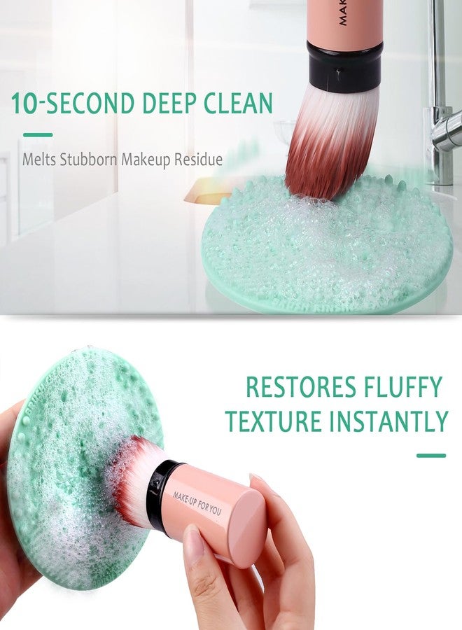 Norate Makeup Brush Cleaner, Make Up Brush Cleaner Solution + Makeup Brush Cleansing Pad, Brush Cleaner Mat for Brushes, Deep Clean Shampoo, Gentle Formula Cruelty Free, 2 Piece Set - Image 2