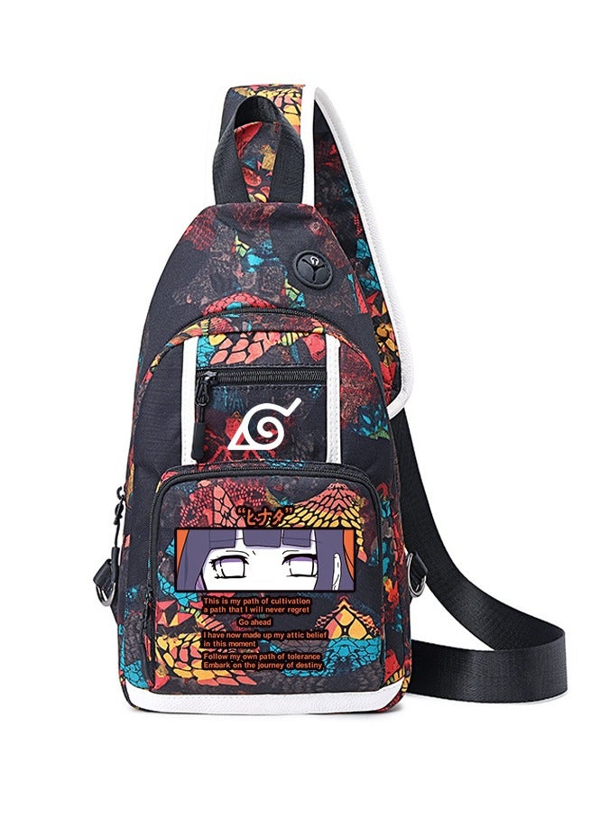 Naruto Cartoon Anime Joint Single Shoulder Bag Men's Small Backpack Student Messenger Bag Chest Bag 