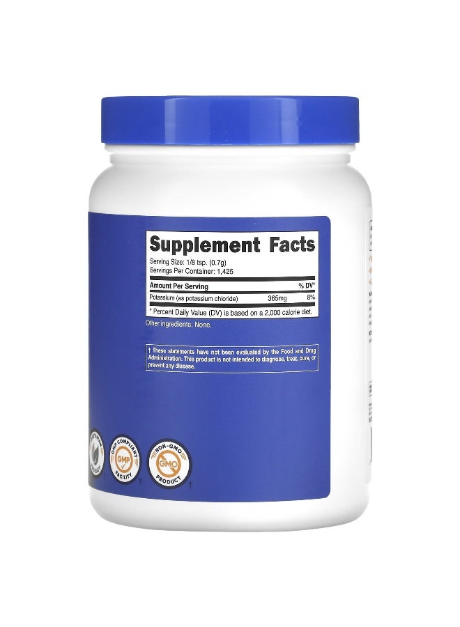 Nutricost, Potassium Chloride, Unflavored, 365 mg, 2.2 lbs (1 kg) - Image 2