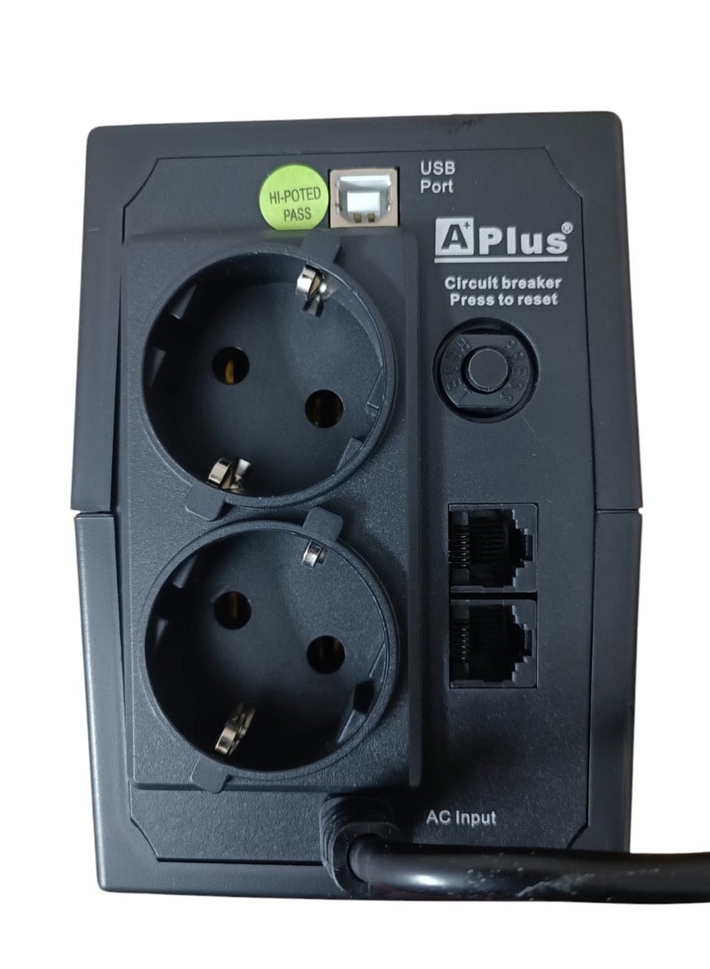 APLUS A Plus 600VA 360W Line Interactive UPS - Image 2