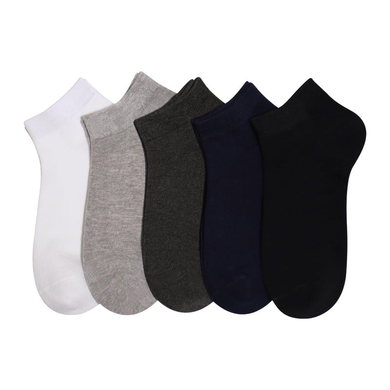 SERISIMPLE Women Viscose Bamboo Ankle Socks Low Cut Thin Sock Lightweight Pastal Color Soft Sock 5 Pairs (US, Alpha, Large, Regular, Regular, Assorted6) - Image 1