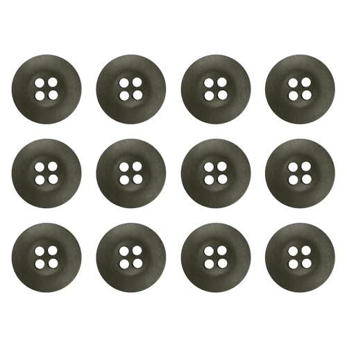 ButtonMode Tactical Buttons 19mm 30L Style 26 BDU ACU OCP ABU GI OD OC M65 Combat Arctic Army Cadet Uniform, American Military Spec Industrial Strength, Size 0.75 in. or 3/4", Foliage Green, 12-Button - Image 1