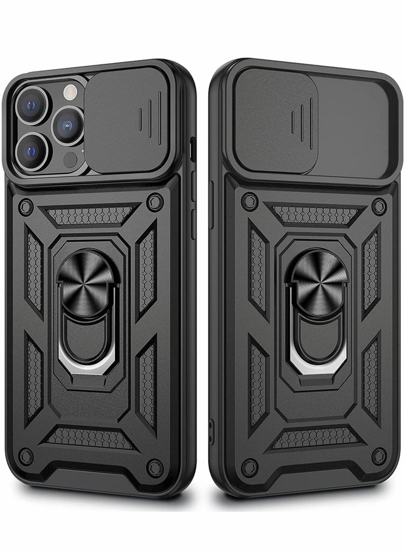 Generic - Excefore for iPhone 13 Pro Max Case, 13 Pro Max Cover Kickstand Case with Slide Camera Cover - Image 1