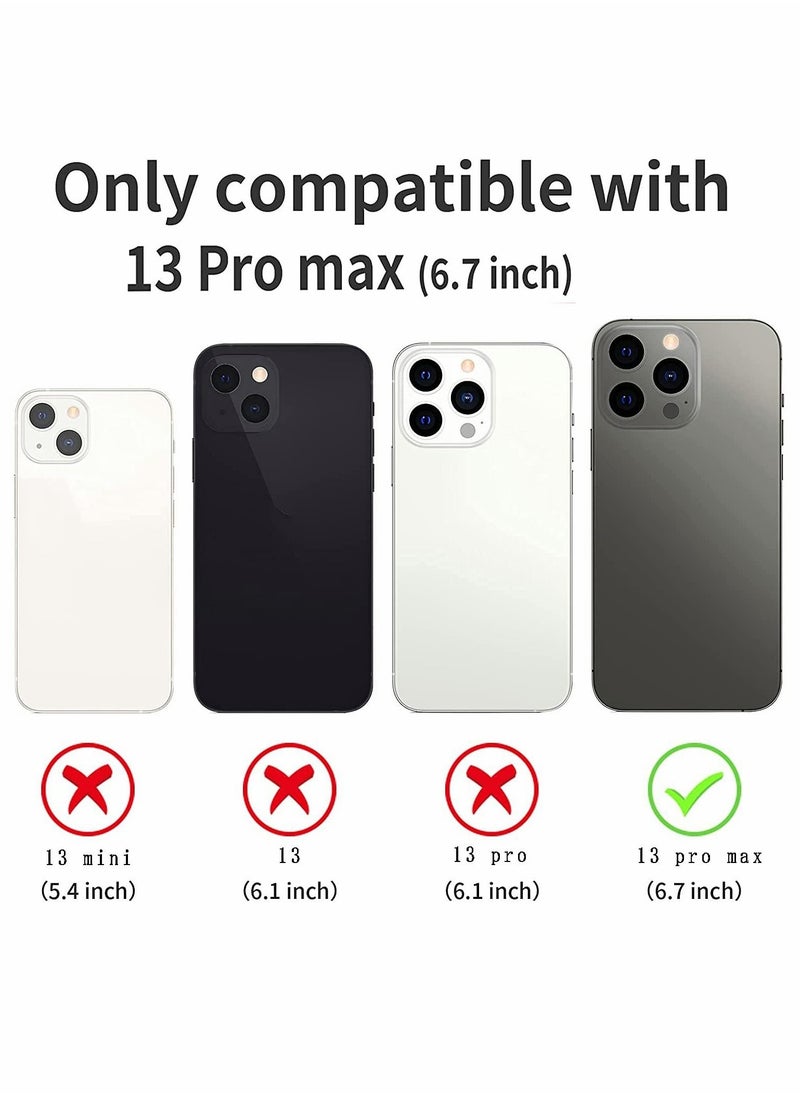 Generic - Excefore for iPhone 13 Pro Max Case, 13 Pro Max Cover Kickstand Case with Slide Camera Cover - Image 1
