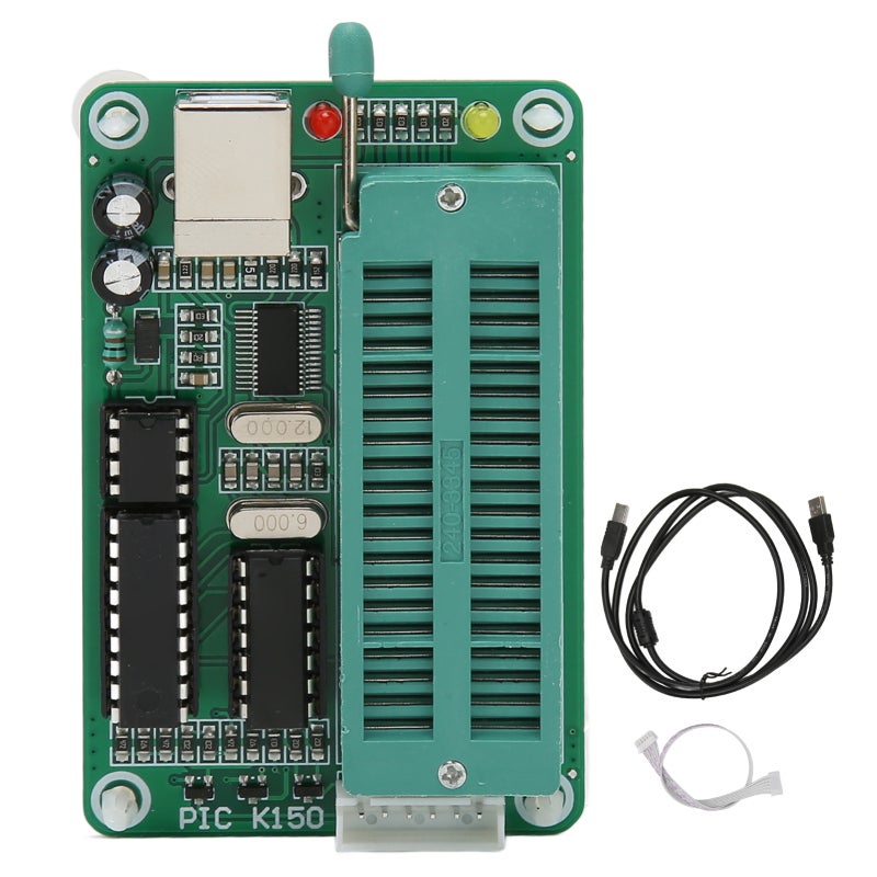 مُبرمج المتحكمات PIC K150 بمقبس برمجة DIP ذو 40 دبوسًا - وضع الاتصال عبر USB لنسخ رقاقات PIC وتشفيرها - Image 1