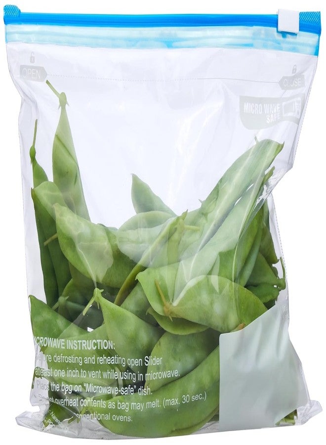 MOXWARE - Multipurpose Slider Storage Bags | 14 Bags | Small | 21.3 x 18 cm | Reusable and Reclosable | Material Plastic | Leak- Proof | Food Grade | Microwave Safe - Image 1