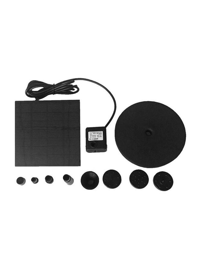 NIBEMINENT 11-Piece Solar Powered Water Pump Kit Black - Image 1