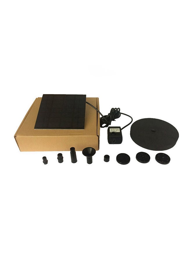 NIBEMINENT 11-Piece Solar Powered Water Pump Kit Black - Image 3